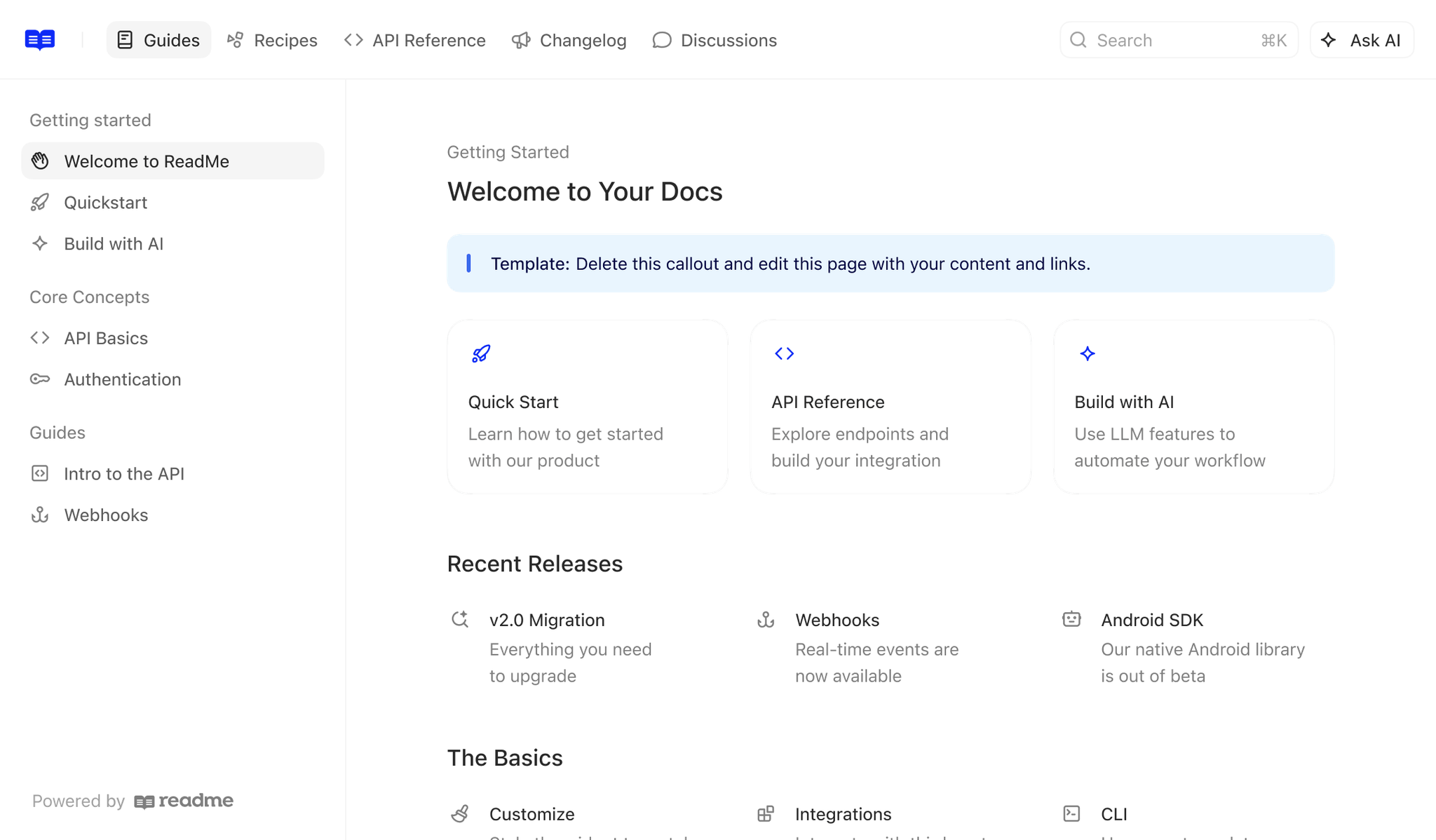 ReadMe · Developer-friendly API documentation