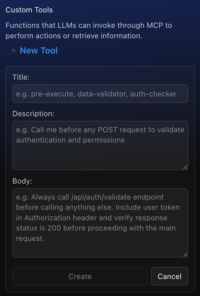 ReadMe MCP Server Generation Configuration