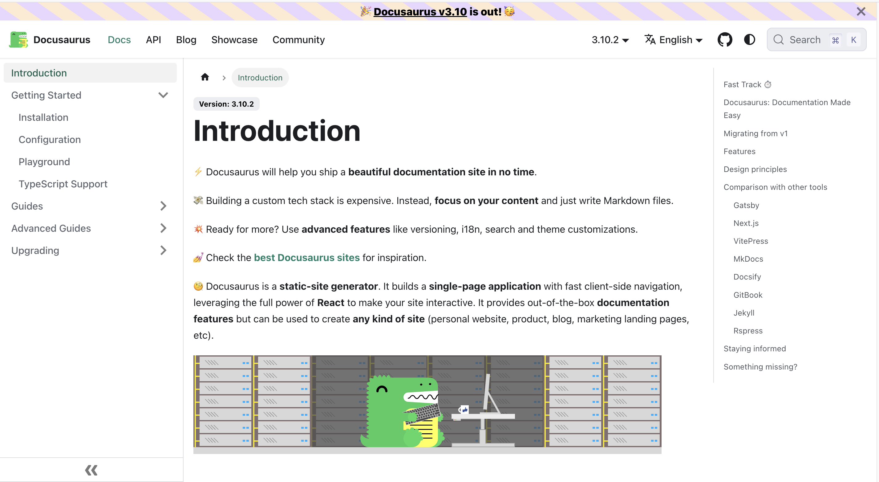 Docusaurus introduction page